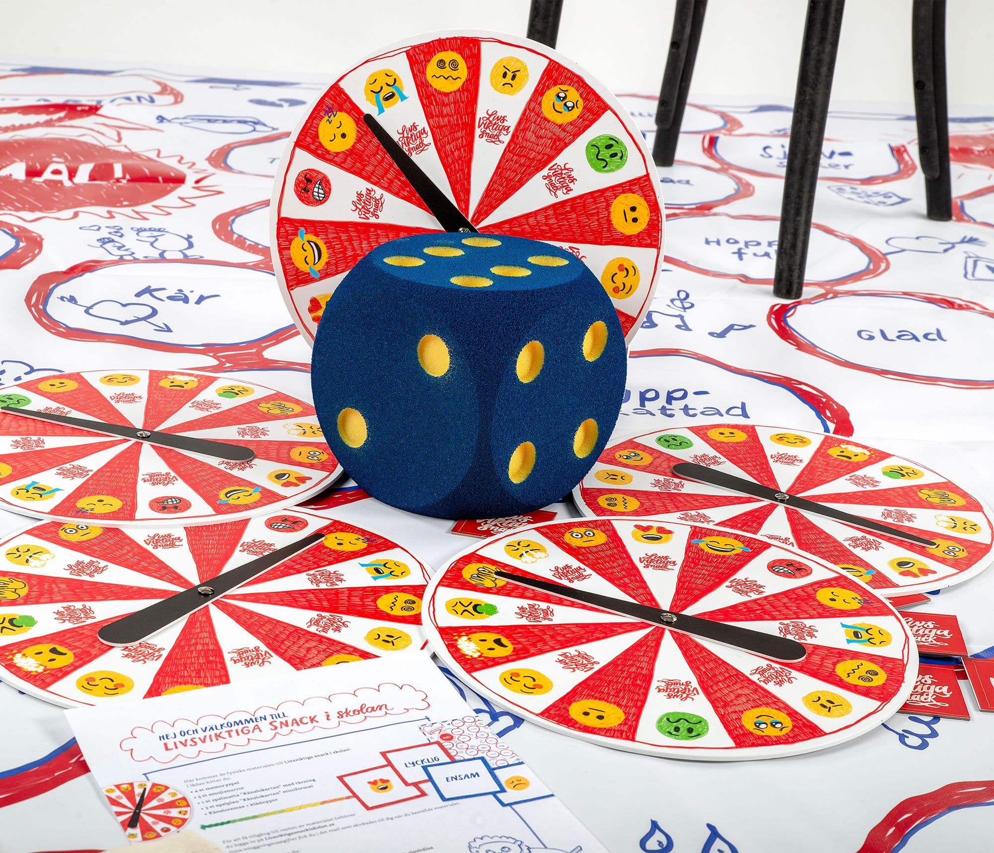 game board with a dice