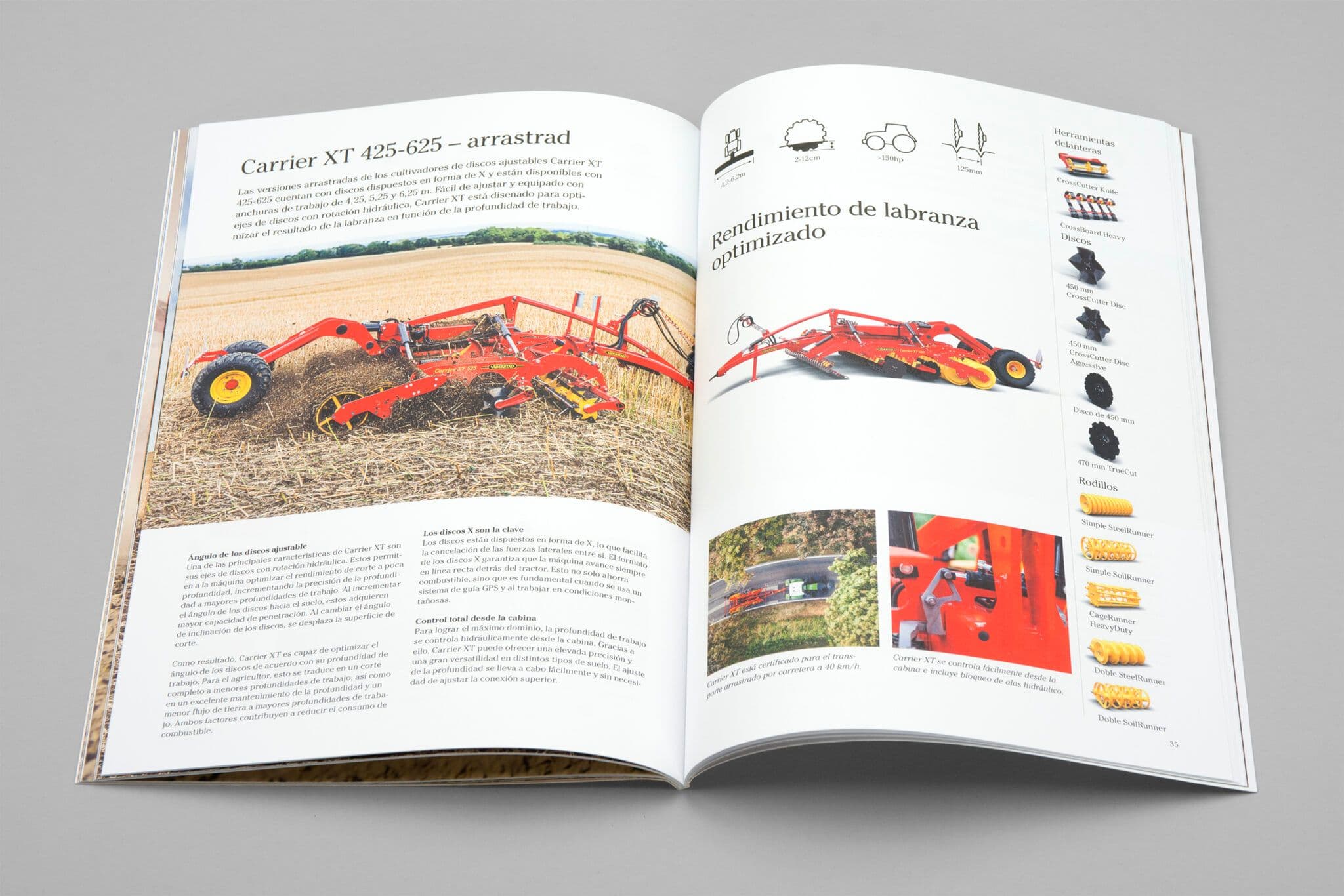 Printed bruchure for industry and tech