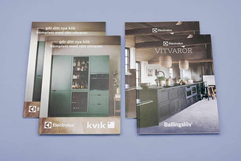 Printed broschures for kitchen ware