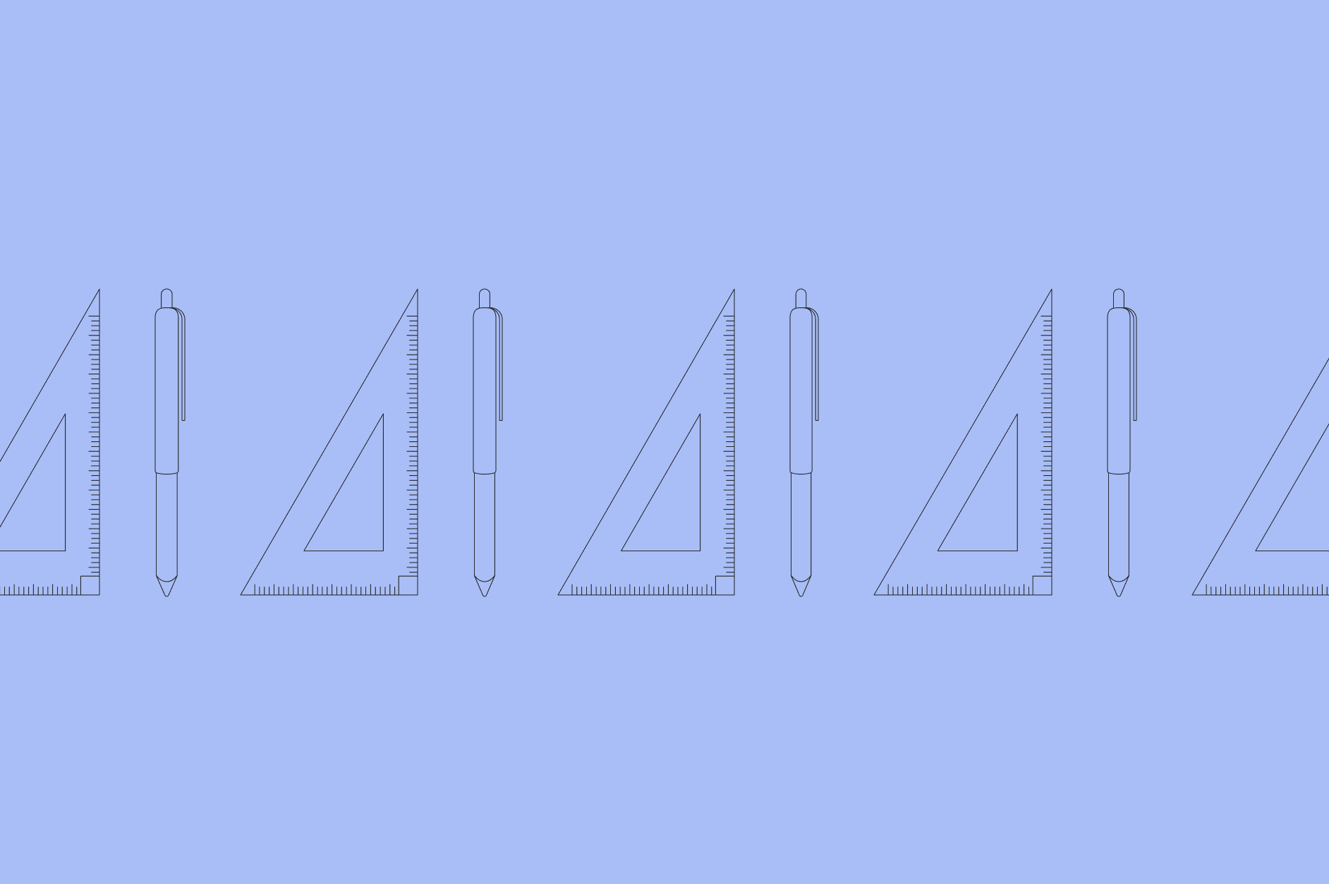 Design, rulers and pen