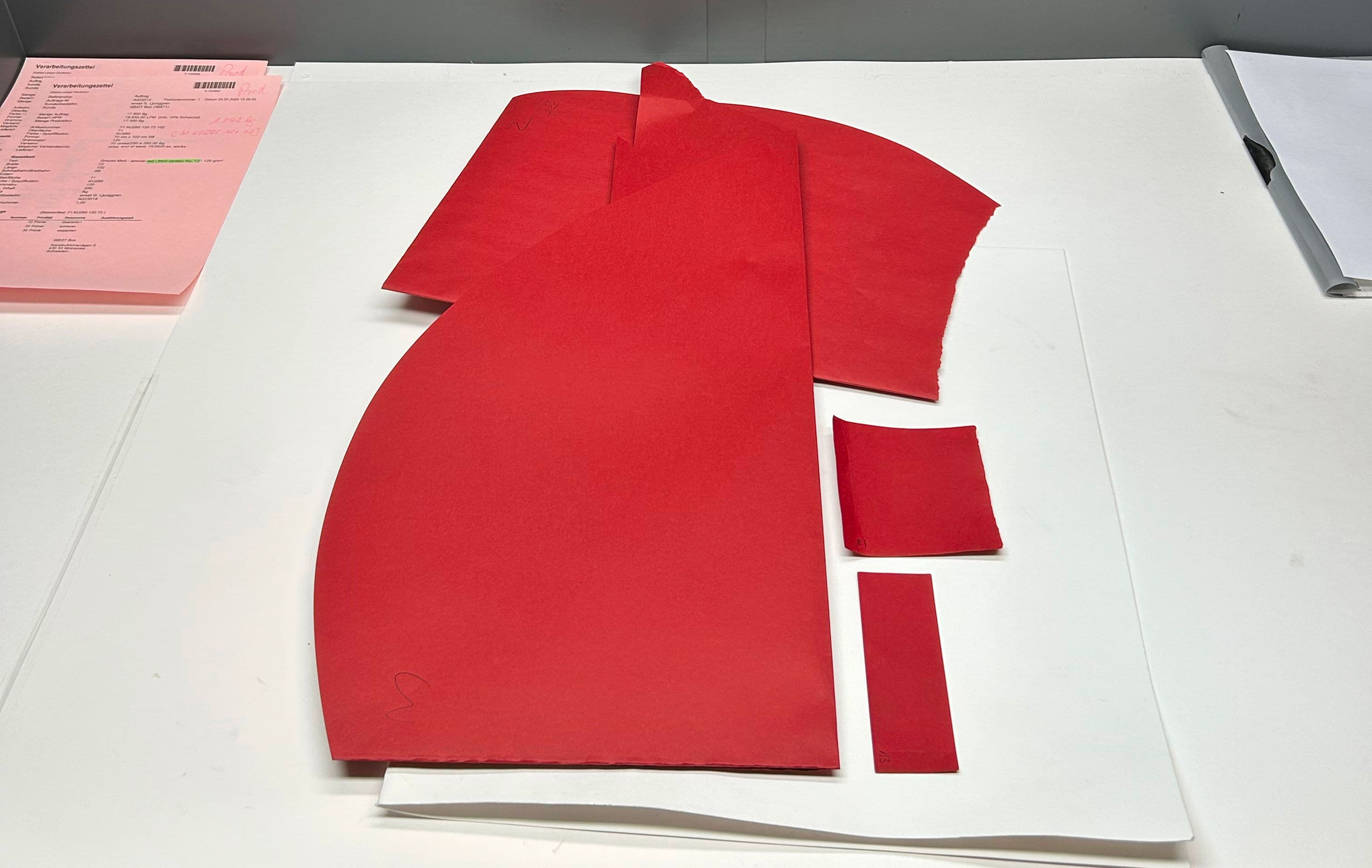 Material innovations red paper