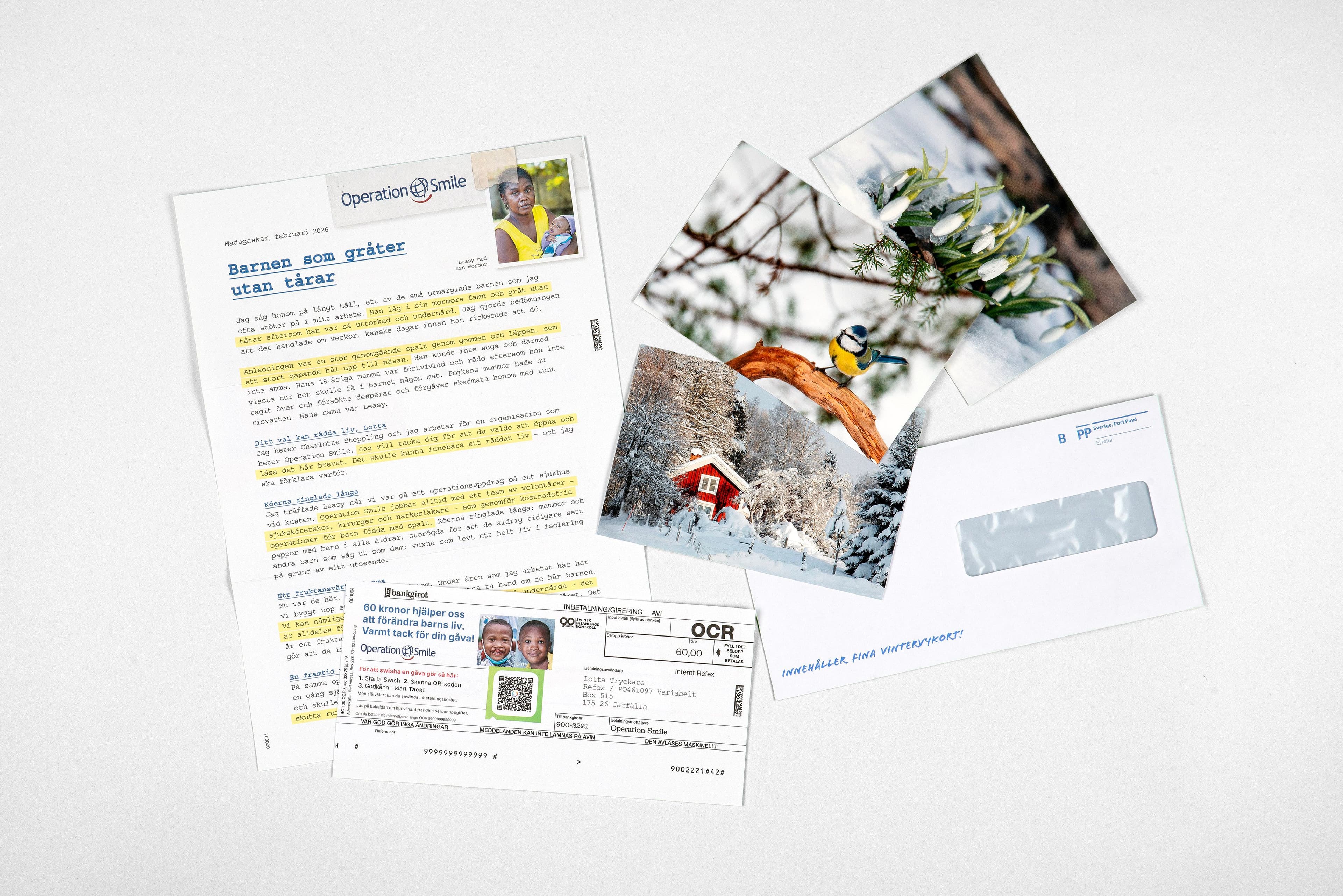 Direct mailing for non profit organisation