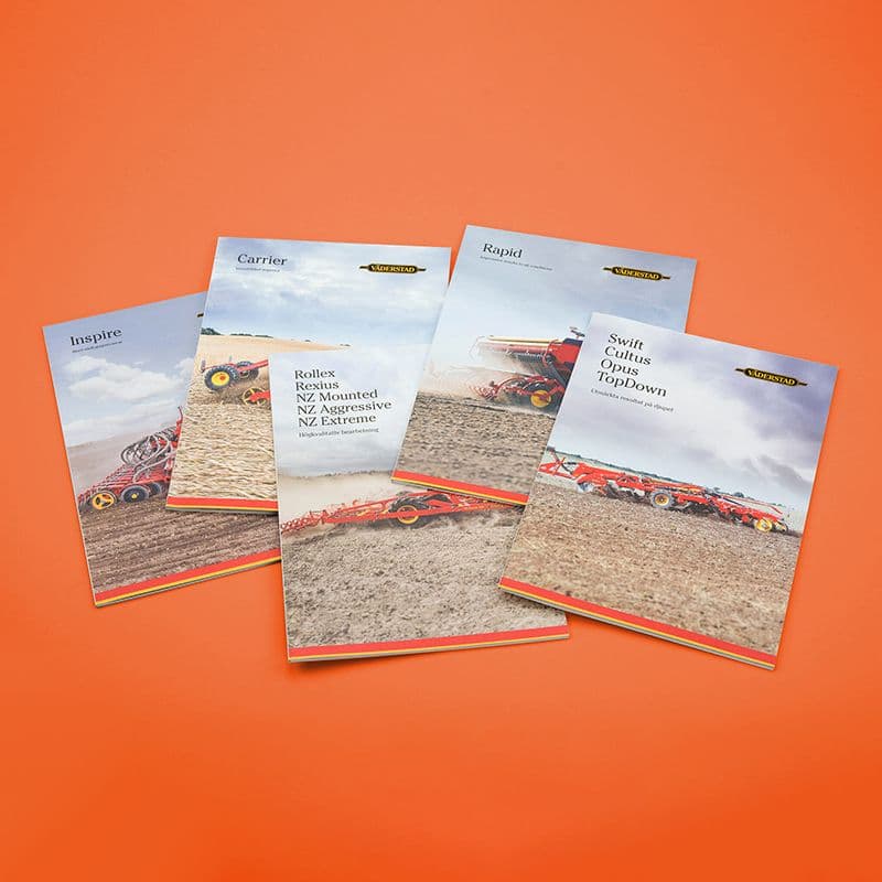 Printed bruchure for industry and tech