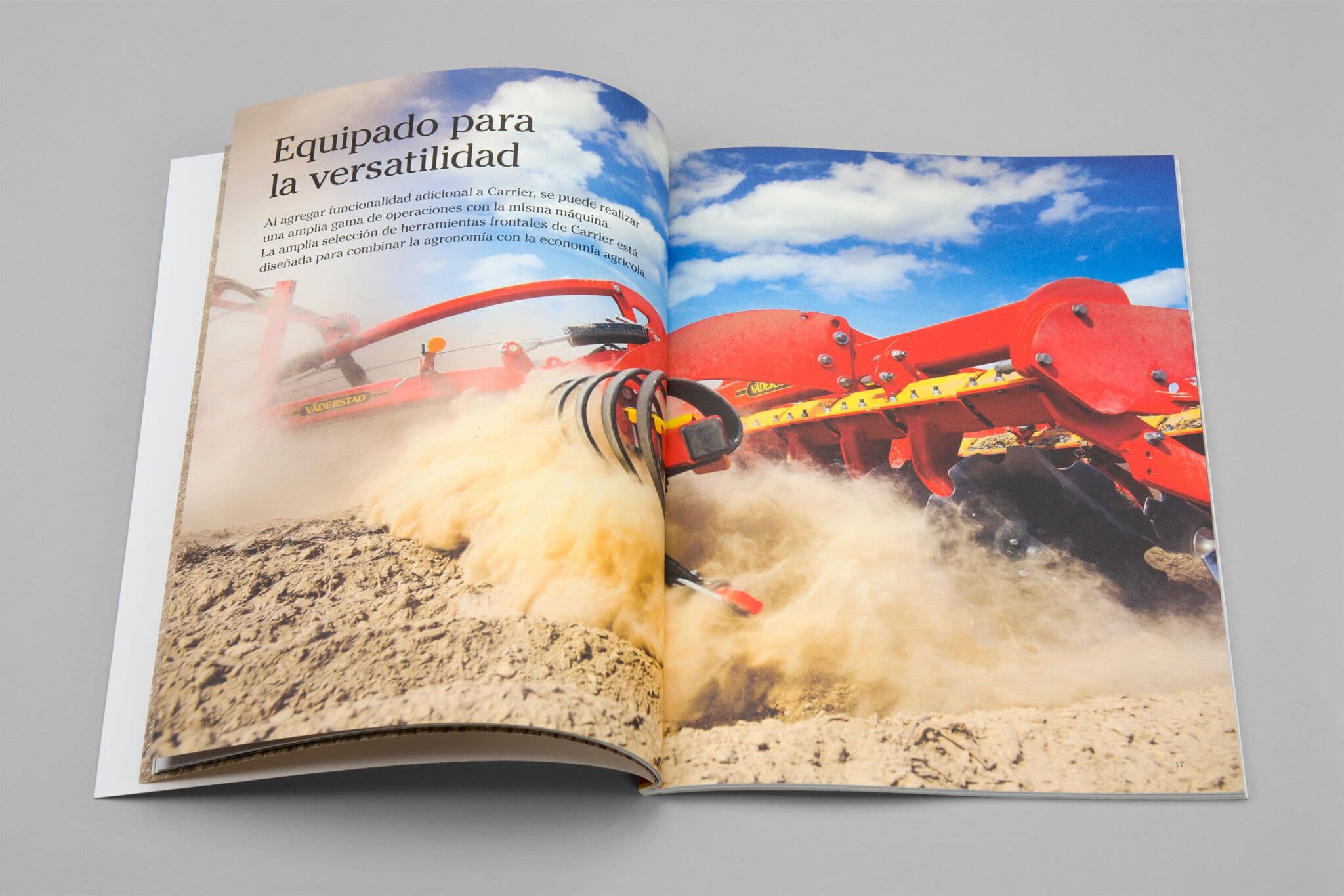 Printed bruchure for industry and tech