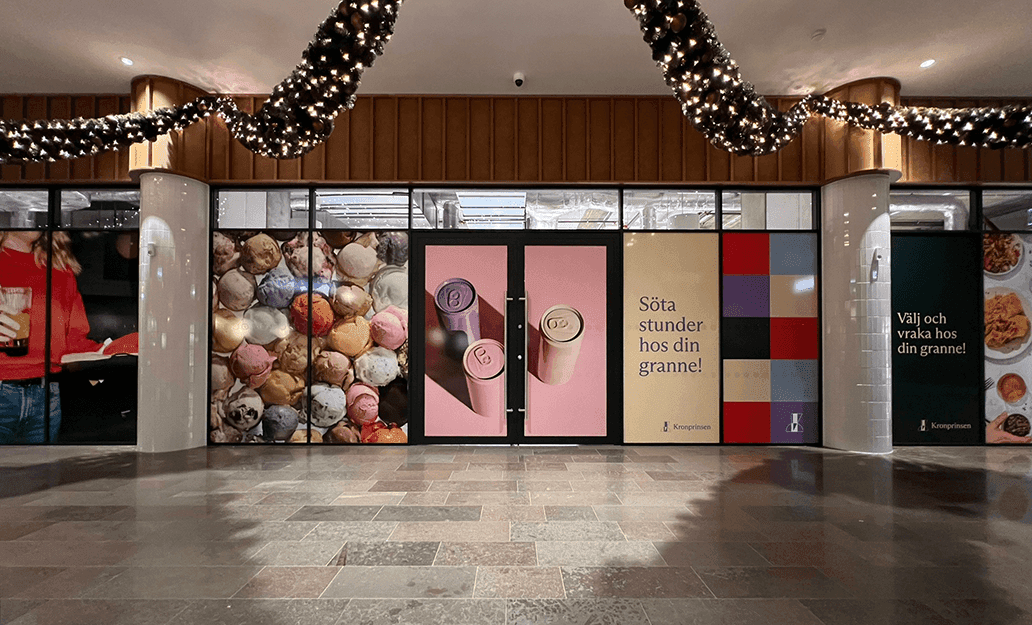 Large format printing image of window film